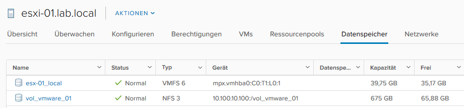 Veeam NetApp Backup from Storage Snapshot - VMware Datastores