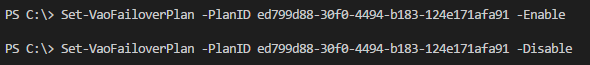 PowerShell Module for Veeam Availability Orchestrator - Set-VaoFailoverPlan