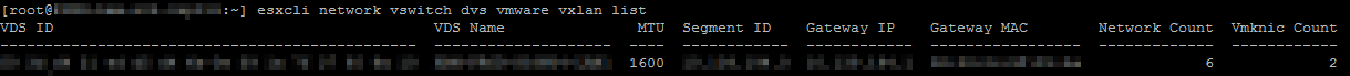 NSX Troubleshooting - Management and Control Plane - VXLAN VIB