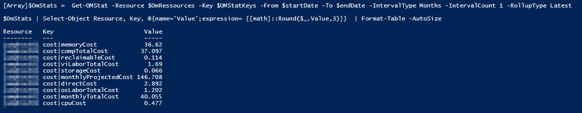 vRealize Operations Tenant App 2.0 for vCloud Director - vRops Metering Metrics PowerCLI Example