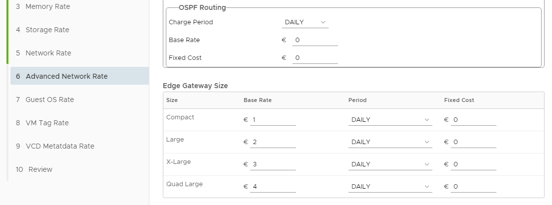 vRealize Operations Tenant App 2.0 for vCloud Director - Pricing Options - Edge Gateway Size
