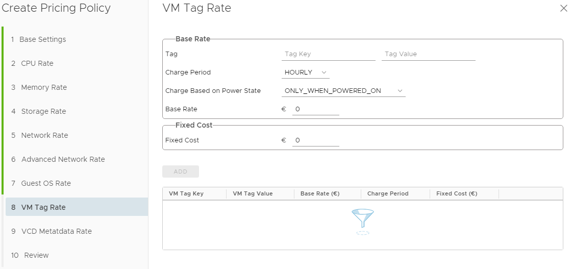 vRealize Operations Tenant App 2.0 for vCloud Director - Pricing Options - VM Tag Rate