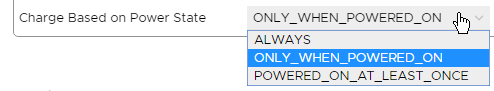 vRealize Operations Tenant App 2.0 for vCloud Director - Pricing Options - Power State