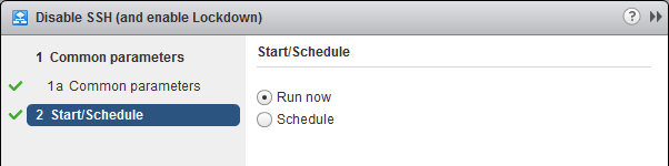 Manage Host Lockdown Mode and SSH Service - vCenter Server Extension Run Now