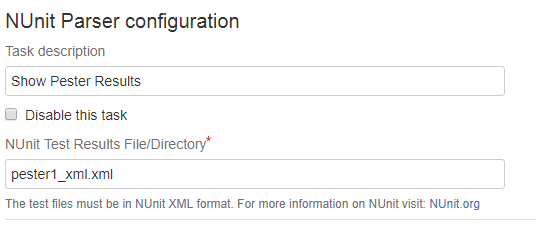 Bamboo PowerShell Pester Integration - NUnit Parser
