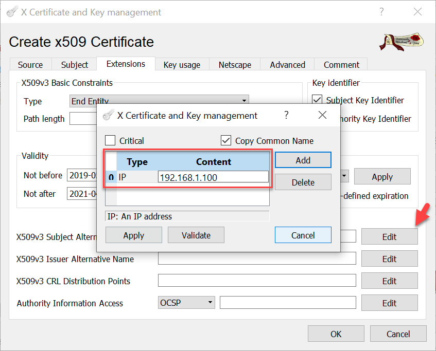 CA signed vCenter Certificate from XCA - Server Certificate SAN