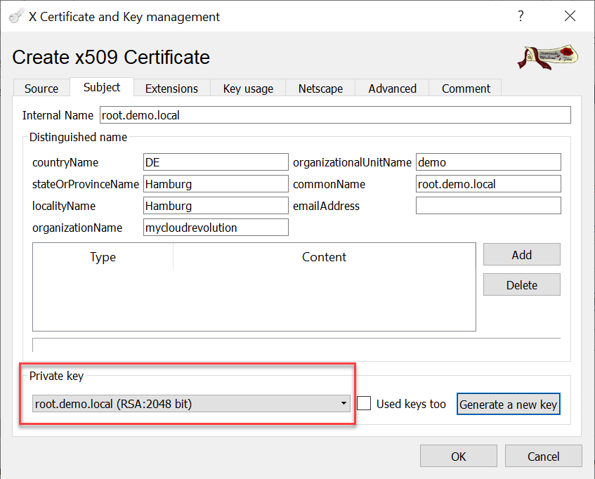 CA signed vCenter Certificate from XCA - Use new Root-CA Key