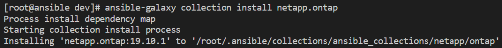 NetApp NFS Export with Ansible - Install Ansible Collection