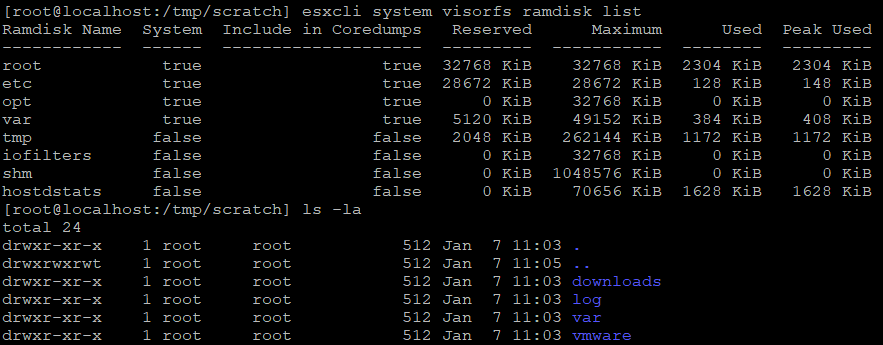 Set persistent scratch location with PowerCLI - ramdisk