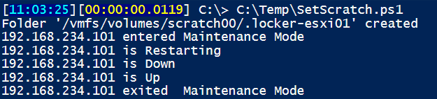 Set persistent scratch location with PowerCLI