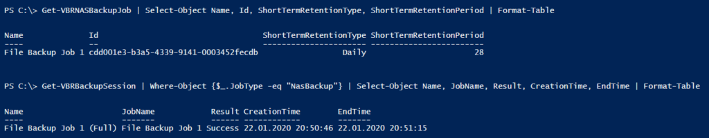 PRTG Veeam Sensor - Retrospective - v10 NAS Backup