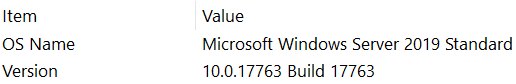 Windows Server 2019