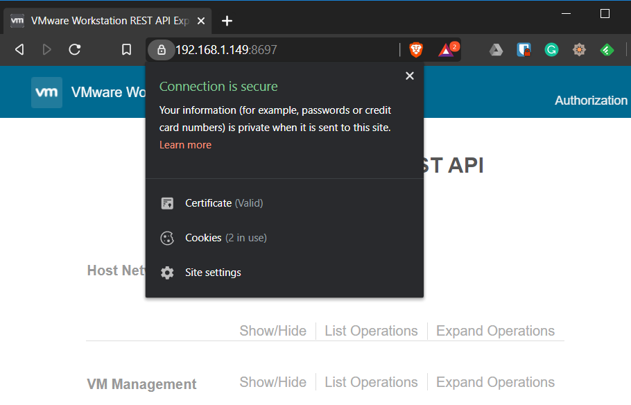 Configure REST API HTTPS - Secure Connection