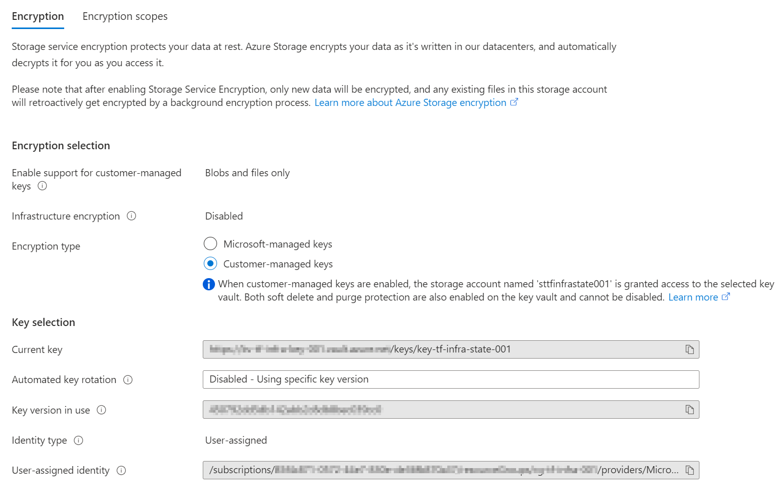 Azure Storage Account - Data-at-Rest encryption