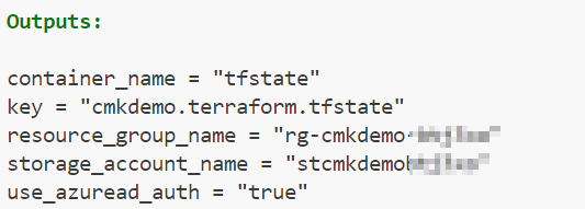 Terraform AzureRM Backend Automation - Output